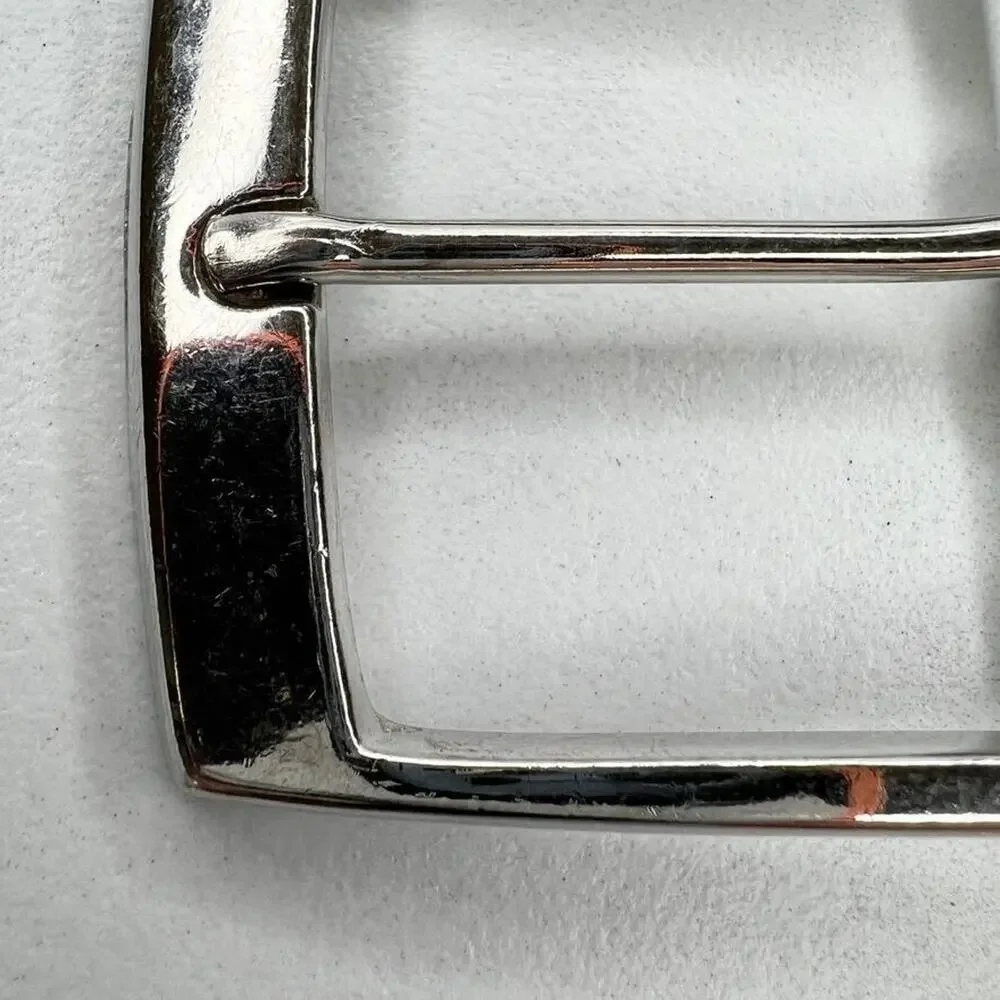 Silver Tone Simple Basic Belt Buckle